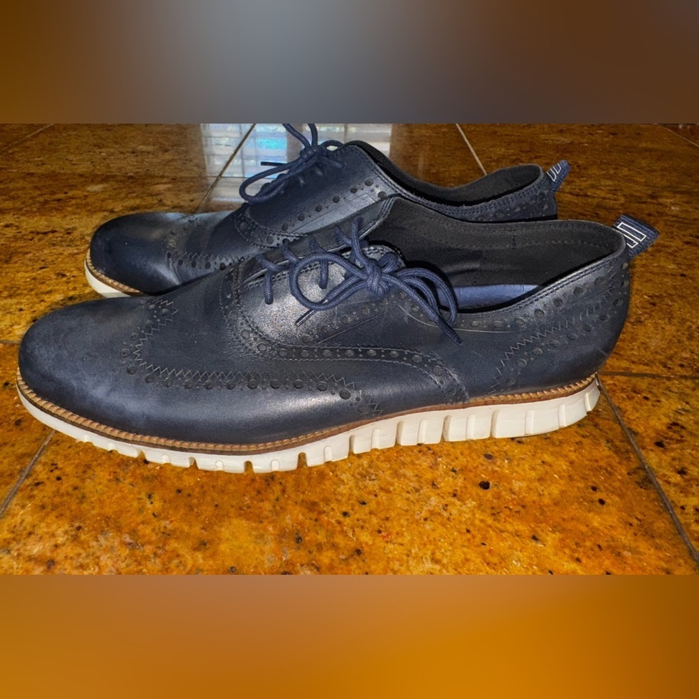 Men's Black Cole Haan Oxford Shoes Sz 11.5W